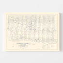 Vintage Map of Canadian County, Oklahoma 1936