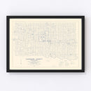 Vintage Map of Canadian County, Oklahoma 1936