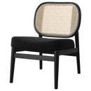Quinne - Accent Chair With Padded Seat - Black by HouseOfZazla