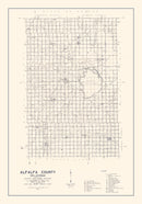 Vintage Map of Alfalfa County, Oklahoma 1936