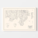 Vintage Map of Love County, Oklahoma 1936