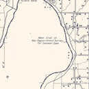 Vintage Map of Love County, Oklahoma 1936