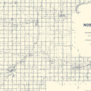 Vintage Map of Noble County, Oklahoma 1936