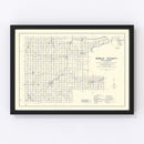 Vintage Map of Noble County, Oklahoma 1936