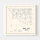 Vintage Map of Woods County, Oklahoma 1936