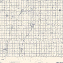 Vintage Map of Washita County, Oklahoma 1936