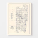 Vintage Map of Seminole County, Oklahoma 1936