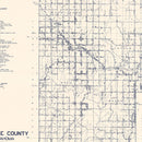Vintage Map of Seminole County, Oklahoma 1936