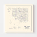 Vintage Map of Kiowa County, Oklahoma 1936