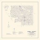 Vintage Map of Kiowa County, Oklahoma 1936