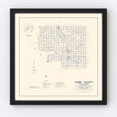 Vintage Map of Kiowa County, Oklahoma 1936