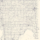 Vintage Map of Jefferson County, Oklahoma 1936