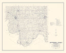 Vintage Map of Jefferson County, Oklahoma 1936