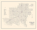 Vintage Map of Jackson County, Oklahoma 1936
