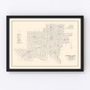 Vintage Map of Jackson County, Oklahoma 1936