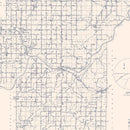 Vintage Map of Hughes County, Oklahoma 1936