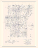 Vintage Map of Hughes County, Oklahoma 1936
