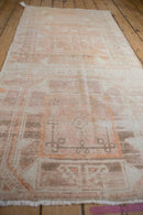 3x6.5 Vintage Distressed Fragment Oushak Rug Runner