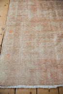 3x6.5 Vintage Distressed Fragment Oushak Rug Runner