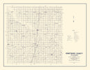 Vintage Map of Kingfisher County, Oklahoma 1936