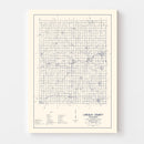 Vintage Map of Lincoln County, Oklahoma 1936