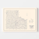 Vintage Map of Logan County, Oklahoma 1936