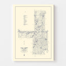 Vintage Map of Tulsa County, Oklahoma 1936