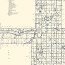 Vintage Map of Tulsa County, Oklahoma 1936