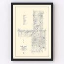 Vintage Map of Tulsa County, Oklahoma 1936