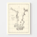Vintage Coal Harbor Map 1867
