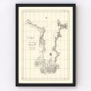 Vintage Coal Harbor Map 1867