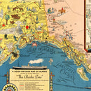 Vintage Map of Alaska 1934