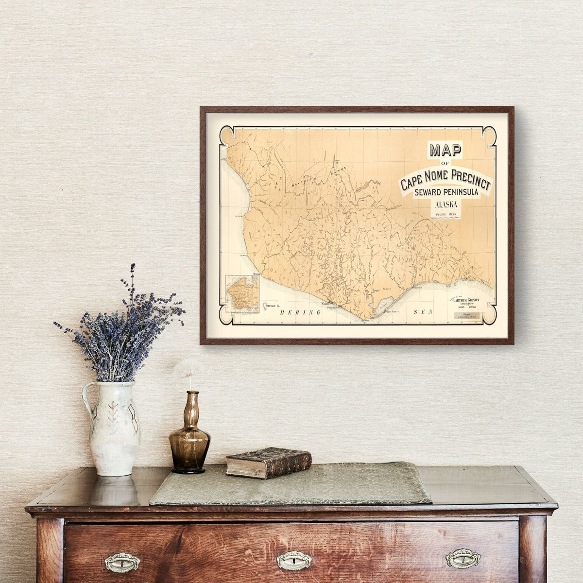 Vintage Cape Nome Alaska Map 1904, photo 3 of 5