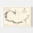 Vintage Kyska Harbor Map 1875