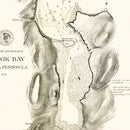 Vintage Map of Anchorage, Alaska 1875