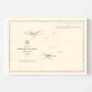 Vintage Pribiloff Islands, AK Map 1875