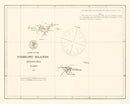 Vintage Pribiloff Islands, AK Map 1875