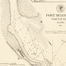 Vintage Port Mulgrave, Yakutat Bay, AK Map 1875