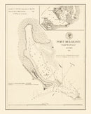 Vintage Port Mulgrave, Yakutat Bay, AK Map 1875