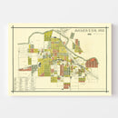 Vintage Map of Anderson, Indiana 1891