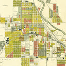 Vintage Map of Anderson, Indiana 1891