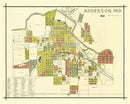 Vintage Map of Anderson, Indiana 1891