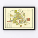 Vintage Map of Anderson, Indiana 1891