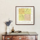 Vintage Map of Blackford County, Indiana 1905