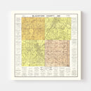 Vintage Map of Blackford County, Indiana 1905
