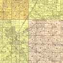 Vintage Map of Blackford County, Indiana 1905