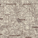 Vintage Map of Boone County, Indiana 1936