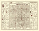 Vintage Map of Hamilton County, Indiana 1919
