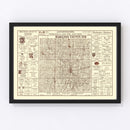 Vintage Map of Hamilton County, Indiana 1919