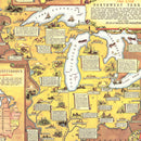Vintage Map of the Old Northwest Territory 1787